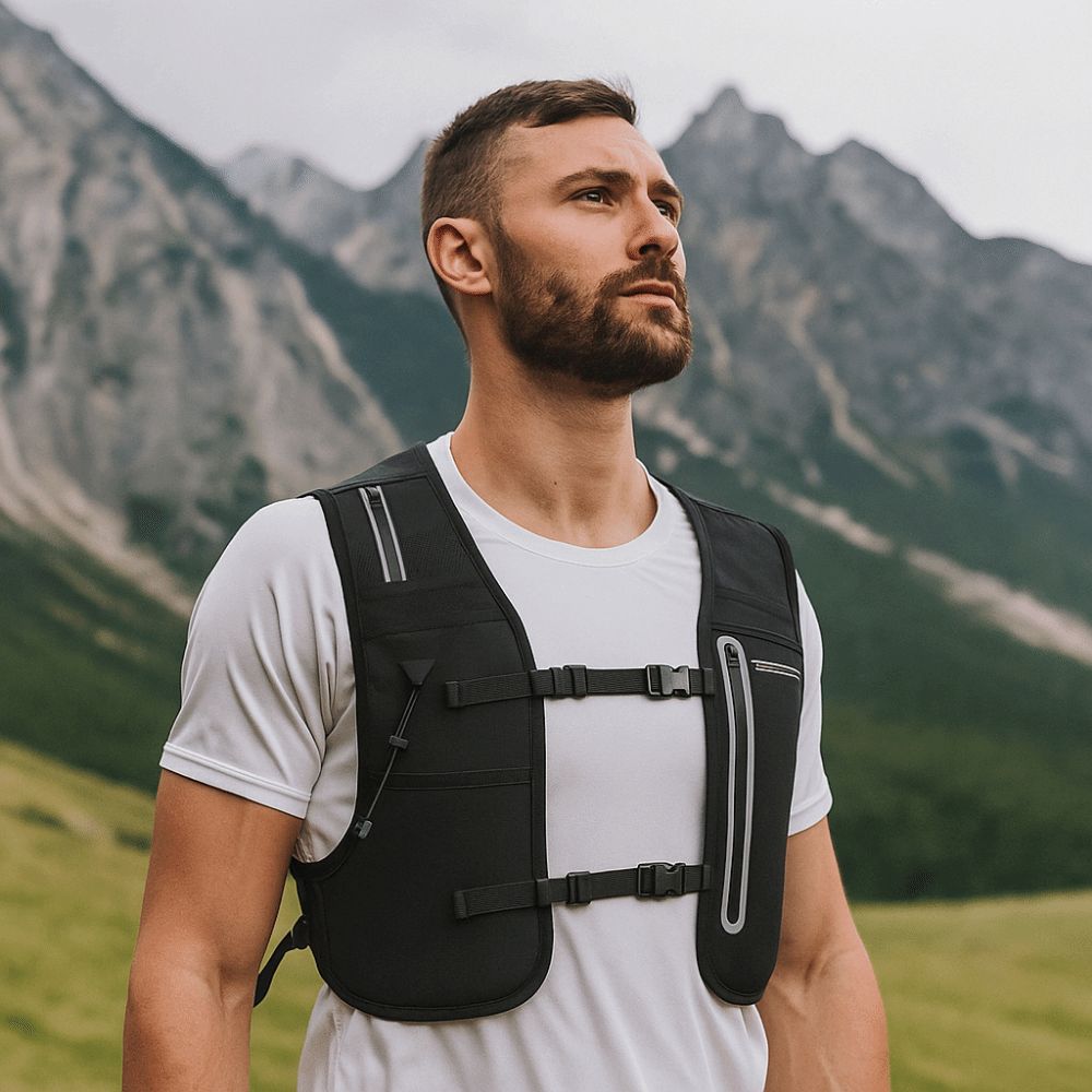 Running Gear Water - Reflective Reflective Running Vest Pack 4L