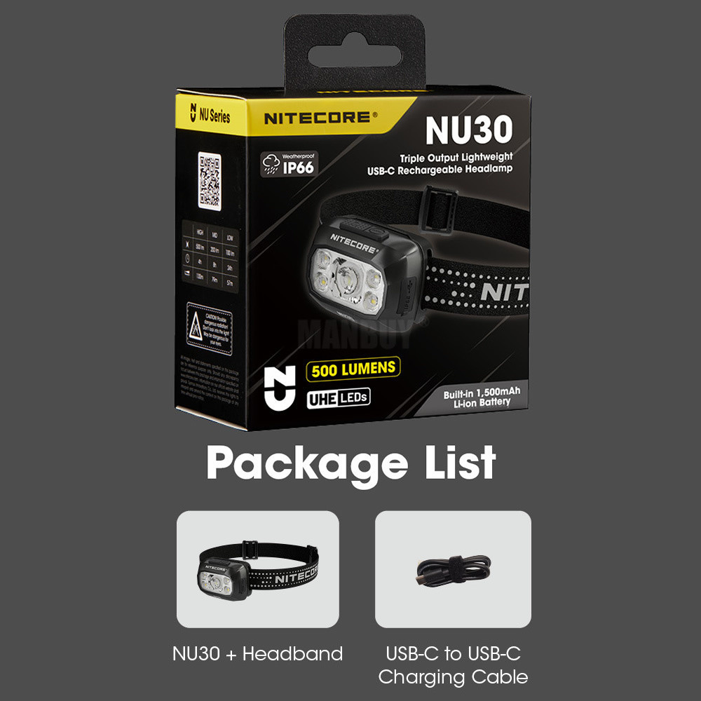 Wholesale Nitecore NU30 1500mA - Running Gear Lights review and price